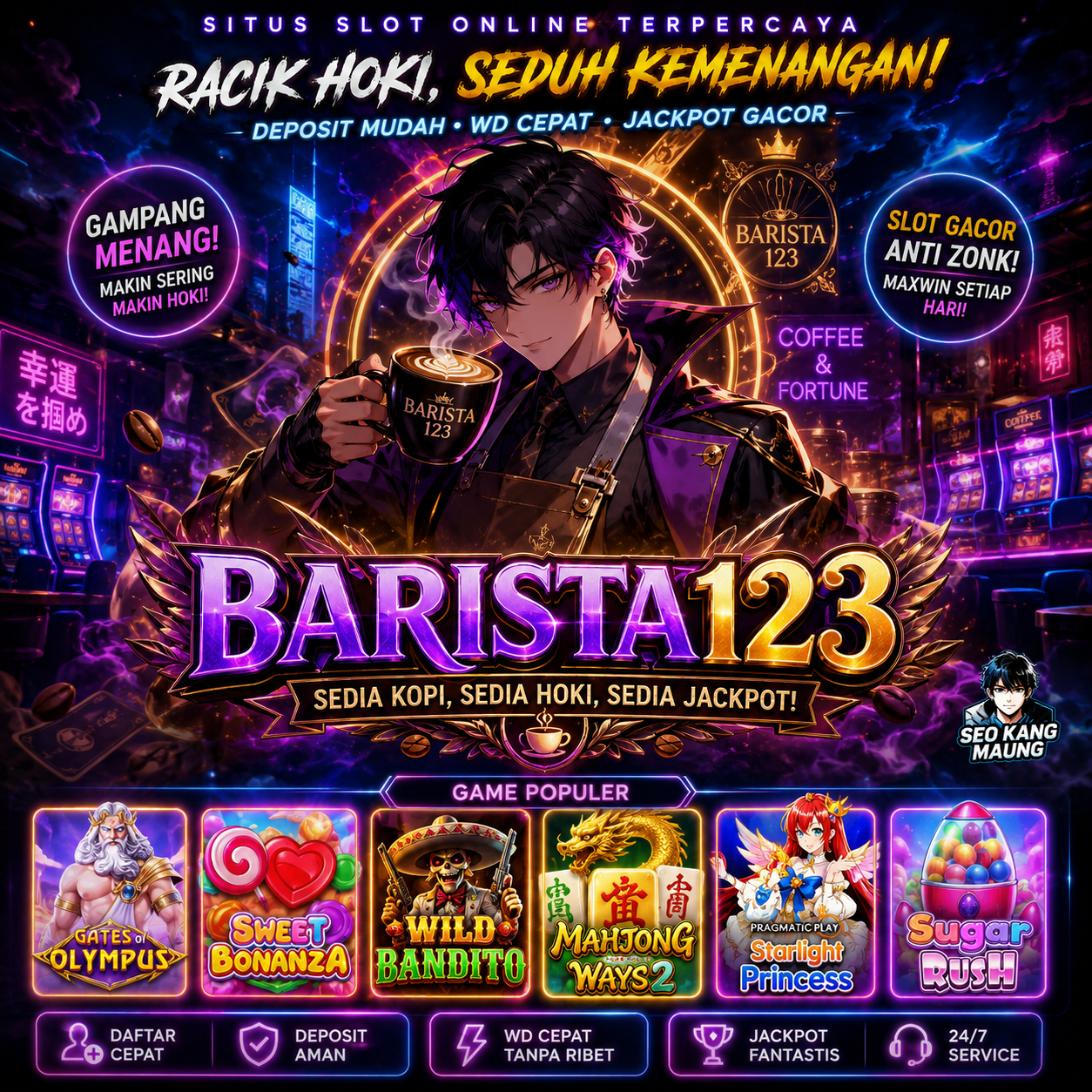 BARISTA123 >> PETIR JACKPOT MENYALA, HADIRKAN SENSASI PERMAINAN YANG BERBEDA DAN LEBIH MENARIK !!! by Hey siriusly